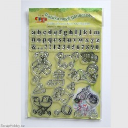 Razítka - Miminko, kočárek, hračky