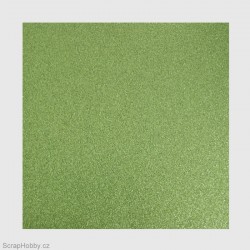 Papír se třpytkami - zelený