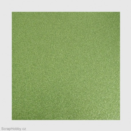 Papír se třpytkami - zelený