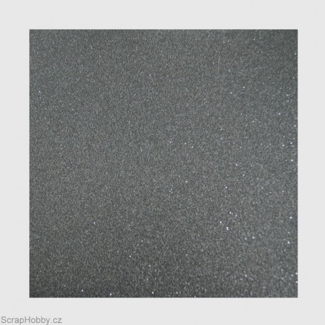 Papír se třpytkami - černý