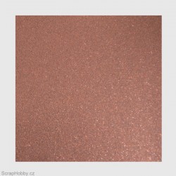 Papír se třpytkami - hnědý