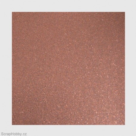 Papír se třpytkami - hnědý