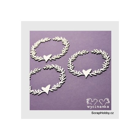 Srdíčkové věnečky - 3ks