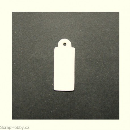 Visačky - obdelníkové - 100ks