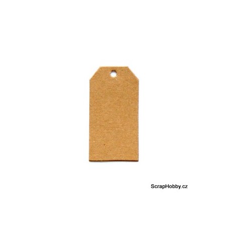 Visačky - obdelníkové - střední - 50ks