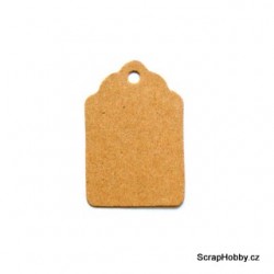 Visačky - s vlnkami - střední - 100ks