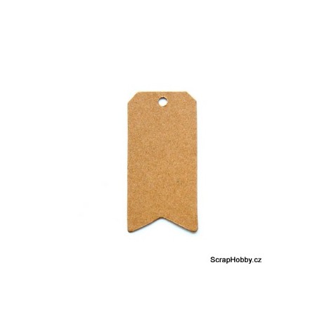 Visačky - obdelníkové s výsekem - 50ks