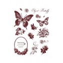 Razítka - Motýlci a květiny