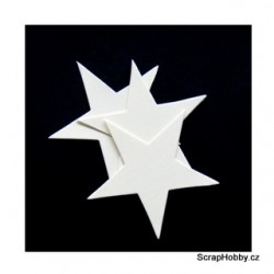 Hvězdičky - 8 cm - krémové