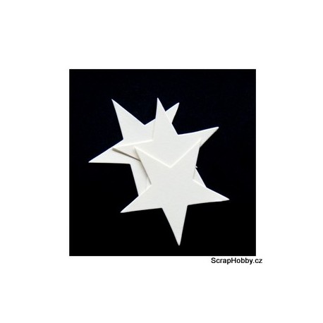 Hvězdičky - 4,3 cm - krémové