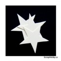 Hvězdičky - 4,3 cm - 1 ks - krémové