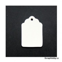 Visačky - s vlnkami - střední - 100ks