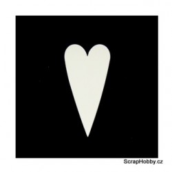 Srdíčka smetanová velká špičatá - 50 ks