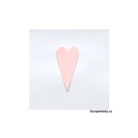 Srdíčka růžová velká špičatá - 1 ks