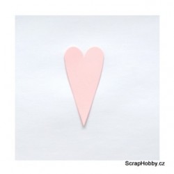 Srdíčka růžová střední špičatá - 1 ks