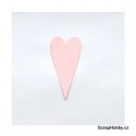 Srdíčka růžová střední špičatá - 1 ks