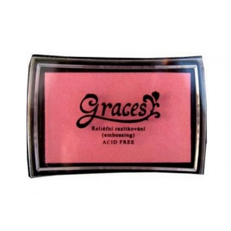 Scrapbooking - Růžová barva na embossing