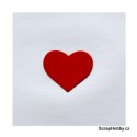 Srdíčka střední červená - 50 ks