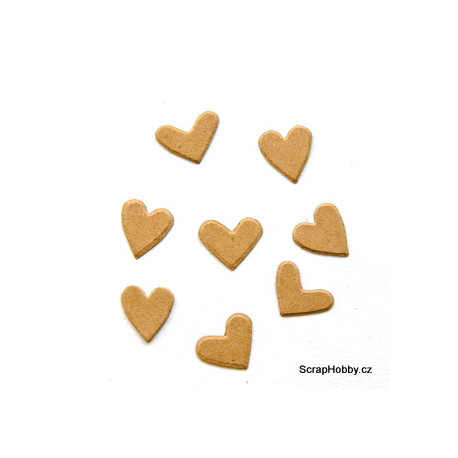 Srdíčka recyklovaná - I - 100 ks - mix