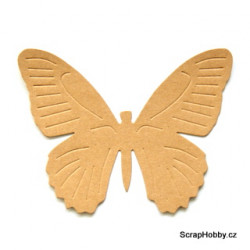 Recyklovaný a embosovaný motýlek