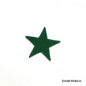Hvězdičky - 2,5 cm - 1 ks - zelené