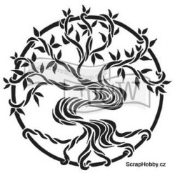 Šablona - Strom života - 15,24x15,24