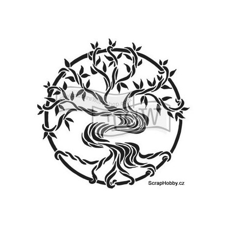 Šablona - Strom života - 15,24x15,24