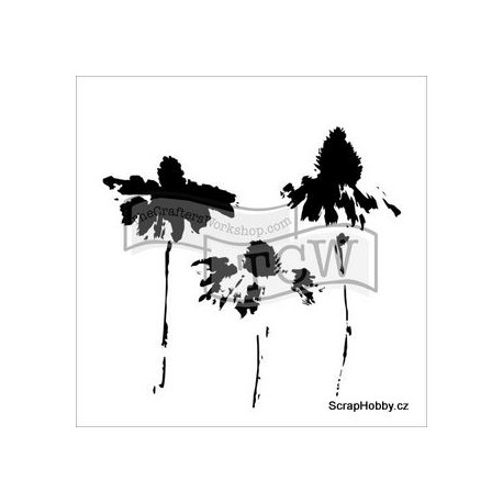 Šablona - Třapatky - 15,24x15,24