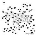 Šablona - Srdíčka - 15,24x15,24