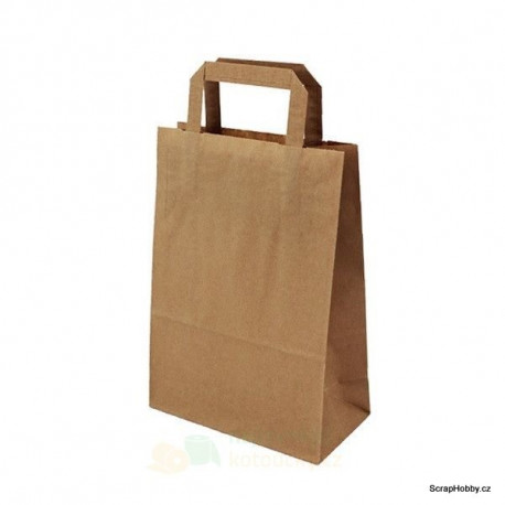 Papírová taška hnědá 22x10x28cm