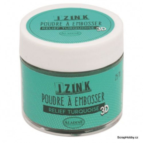 Embosovací prášek - tyrkysový