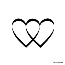 Razítko dřevěné - Srdíčka