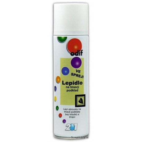 Lepidlo ve spreji - 250ml - na tmavý podklad