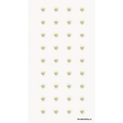Samolepící perličky - Bílé - 125 ks - menší