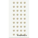 Samolepící perličky - Bílé - 36 ks - větší