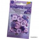 Knoflíčky - mix - 30 g - Fialové