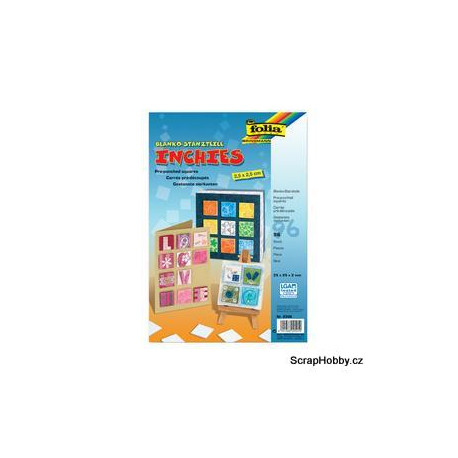 papírové čtverečky 2,5 x 2,5 cm 96 ks