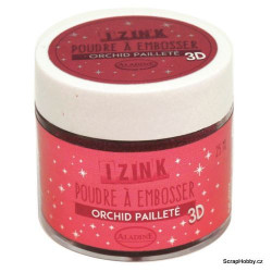 Embosovací prášek - růžová třpytivá