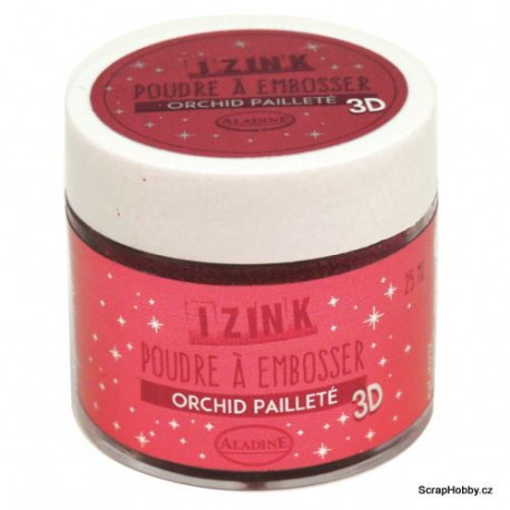 Embosovací prášek - růžová třpytivá