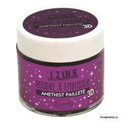 Embosovací prášek - fialová třpytivá