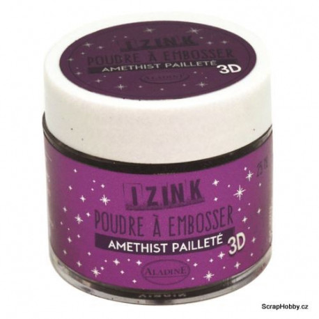 Embosovací prášek - fialová třpytivá
