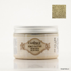 3D reliefní pasta - Glitter paste - Zlatá se třpytkami