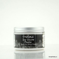 3D reliefní pasta - Sněhová - bílá, matná