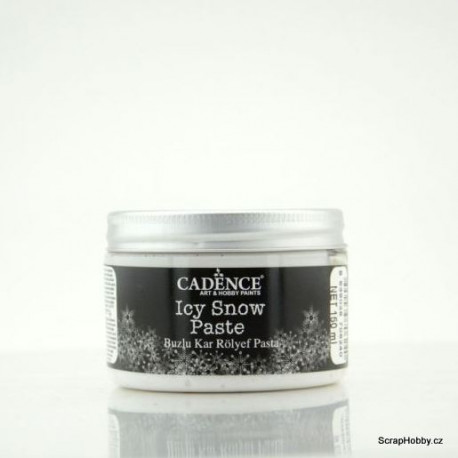 3D reliefní pasta - Sněhová - bílá, matná