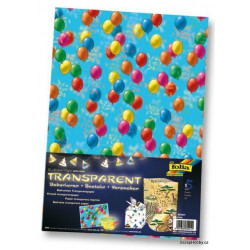 Scrapbooking - Poloprůhledné papíry - balónky