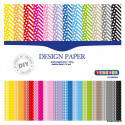 Sada papírů - Barevné 24 listů - 30x30cm