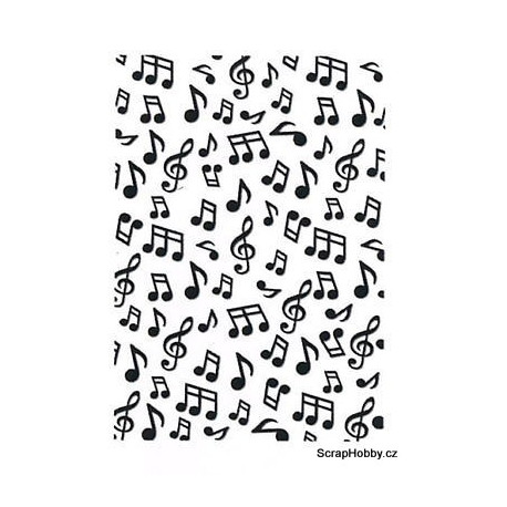 Embosovací kapsa - Noty a houslové klíče