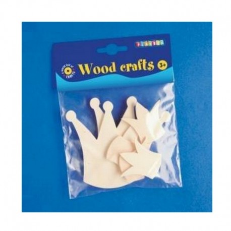 Scrapbooking - Dřevěné korunky 10ks.