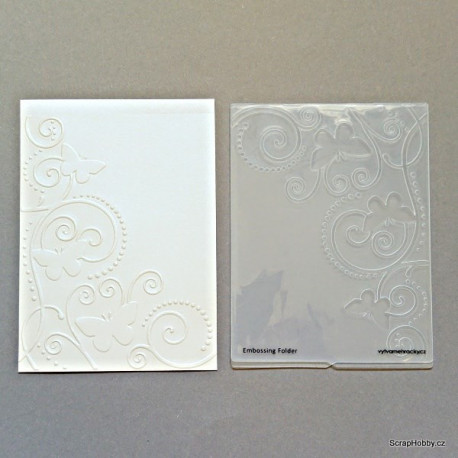 Motýl s ornamenty - Embosovací kapsa