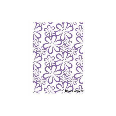 Květiny retro - Embosovací kapsa